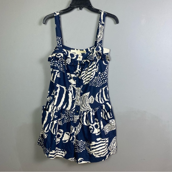 French Connection Navy and White Jumpsuit - Picture 1 of 14